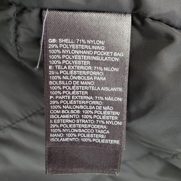 THE NORTH FACE  Insulated Hooded Gray Diamond Jacket Coat - Picture 6 of 7